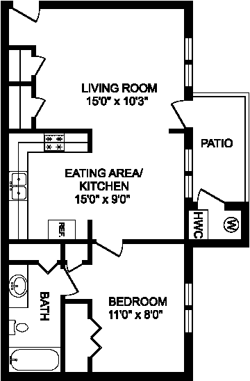 Orchard Park Apts. One Bedroom
